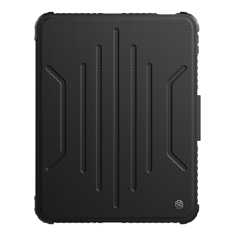 For iPad 2025 / 2022 NILLKIN Bumper Snapsafe Multifunctional Leather Tablet Case with Pen Slot(Black) - HoMEdemic™ 
