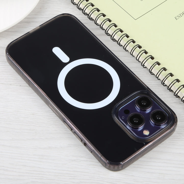 For iPhone 14 Pro Max GEBEI MagSafe Magnetic Transparent Phone Case (Transparent Black) - HoMEdemic™ 