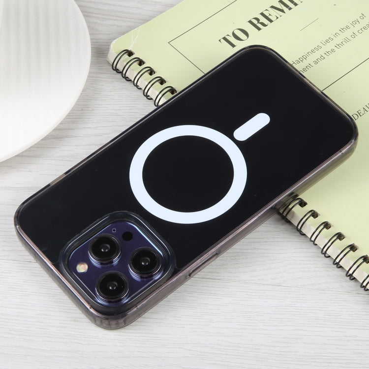 For iPhone 14 Pro Max GEBEI MagSafe Magnetic Transparent Phone Case (Transparent Black) - HoMEdemic™ 