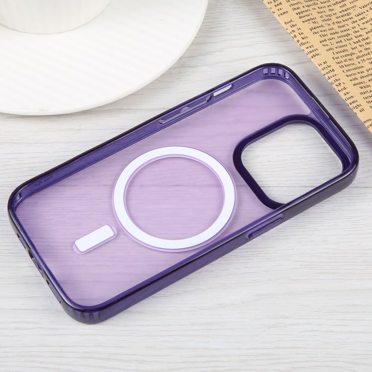 For iPhone 14 Pro GEBEI MagSafe Magnetic Transparent Phone Case (Purple) - HoMEdemic™ 