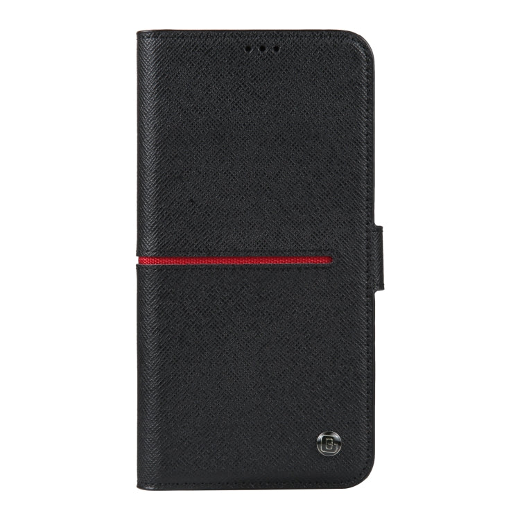 For iPhone 14 GEBEI Top-grain Horizontal Flip Leather Phone Case(Black) - HoMEdemic™ 