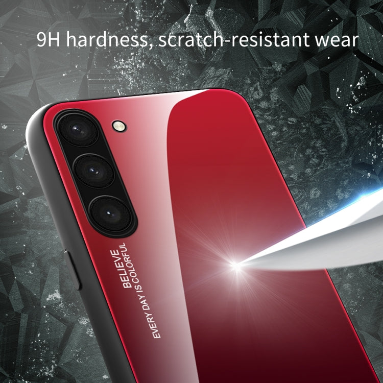 For Samsung Galaxy S23 5G Gradient Color Glass Phone Case, For Samsung Galaxy S23 5G - HoMEdemic™ 