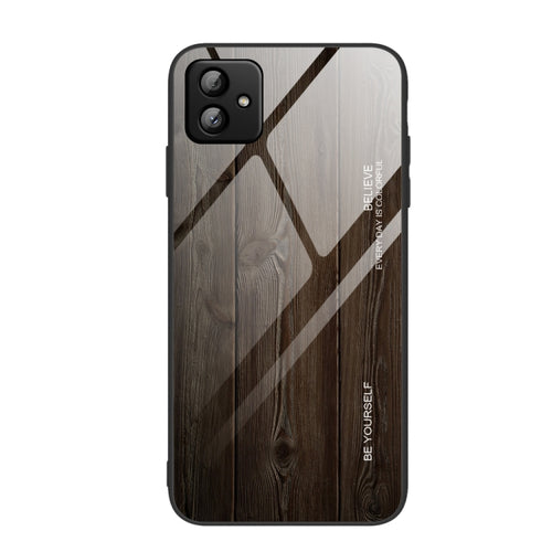 For Samsung Galaxy A04 Wood Grain Glass Phone Case - HoMEdemic™ 