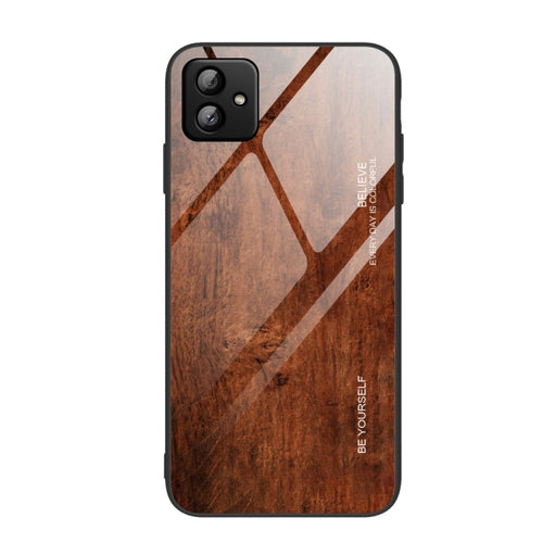 For Samsung Galaxy A04 Wood Grain Glass Phone Case - HoMEdemic™ 