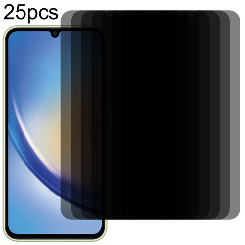 For Samsung Galaxy A34 5G 25pcs Flat Surface Privacy Tempered Glass Film - HoMEdemic™ 