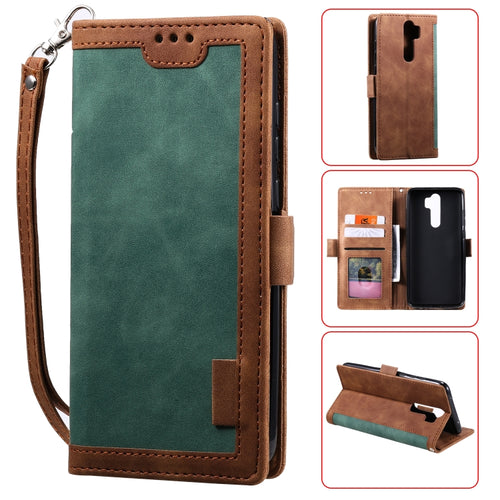 Retro Splicing Horizontal Flip Leather Case with Card Slots & Holder & Wallet - HoMEdemic™ 