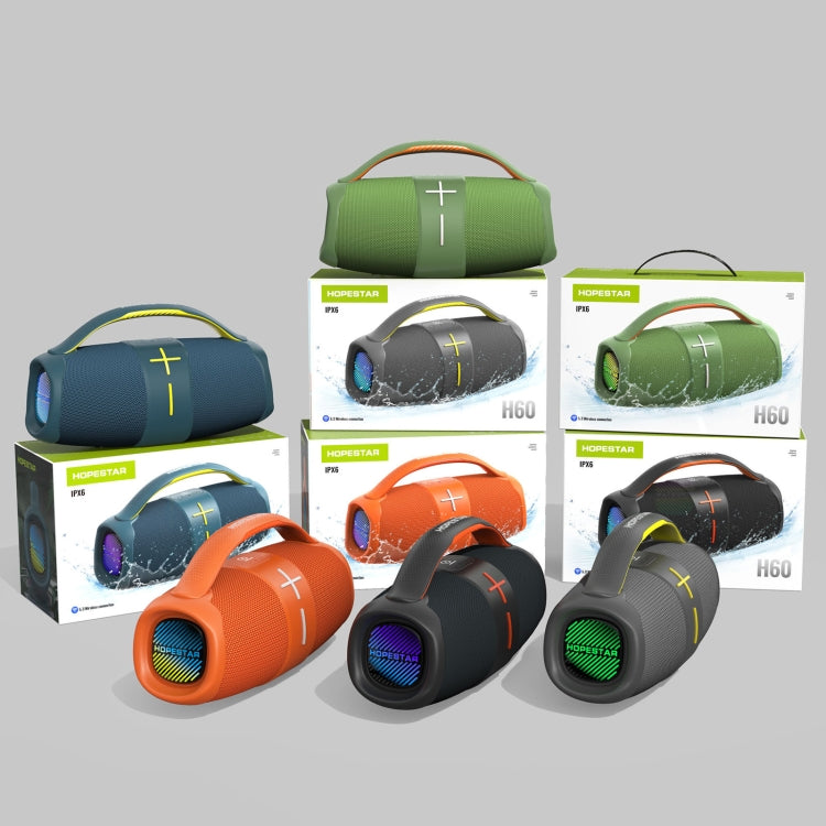 HOPESTAR H60 20W Outdoor Portable Waterproof Wireless Bluetooth Speaker(Blue) - HoMEdemic™ 