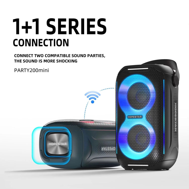 HOPESTAR Party200 mini Portable Tone Pulse RGB Light Bluetooth Speaker(Grey) - HoMEdemic™ 
