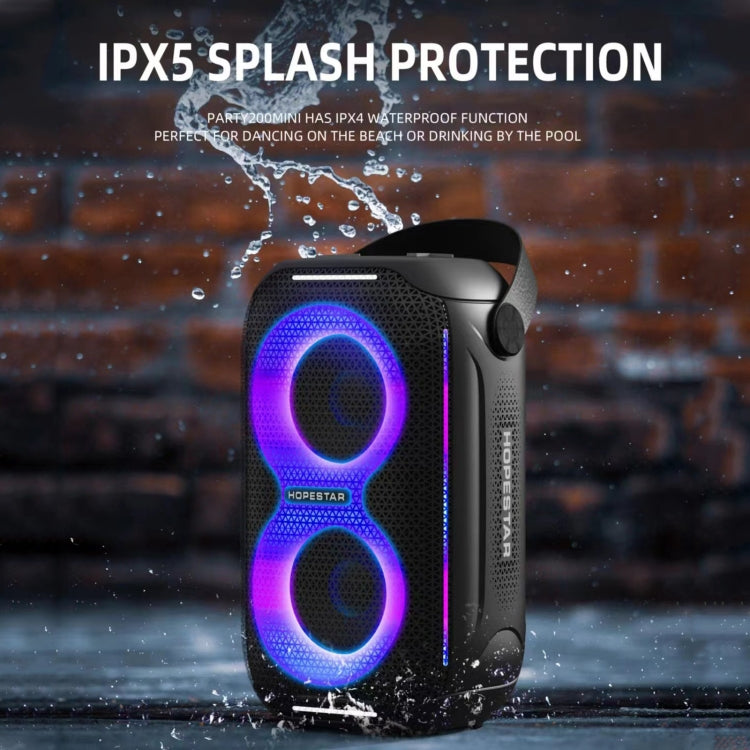HOPESTAR Party200 mini Portable Tone Pulse RGB Light Bluetooth Speaker(Black) - HoMEdemic™ 
