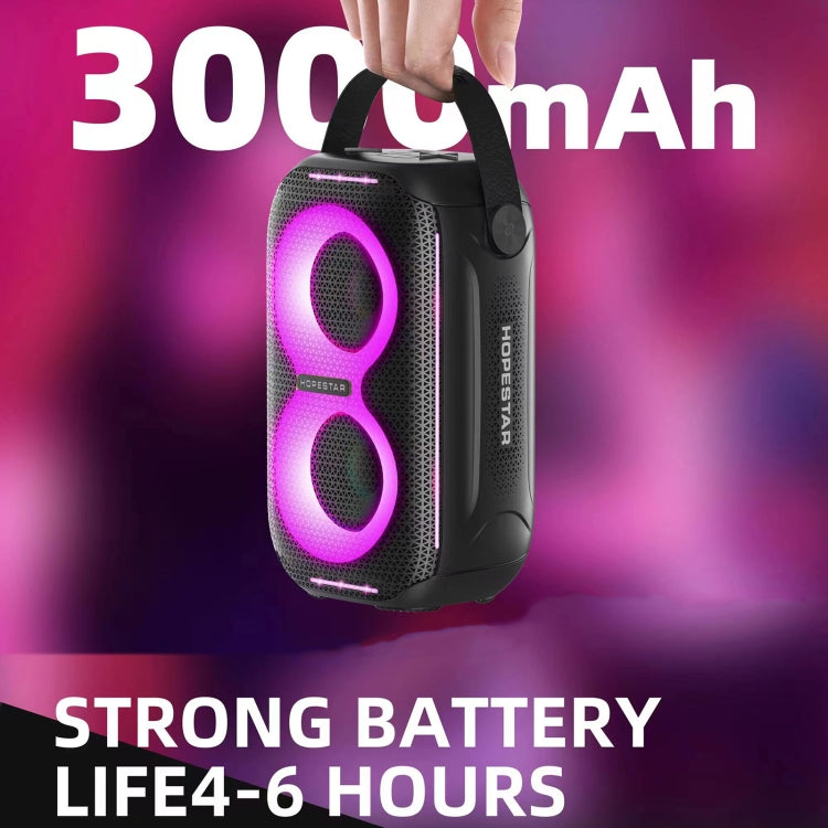 HOPESTAR Party200 mini Portable Tone Pulse RGB Light Bluetooth Speaker(Black) - HoMEdemic™ 