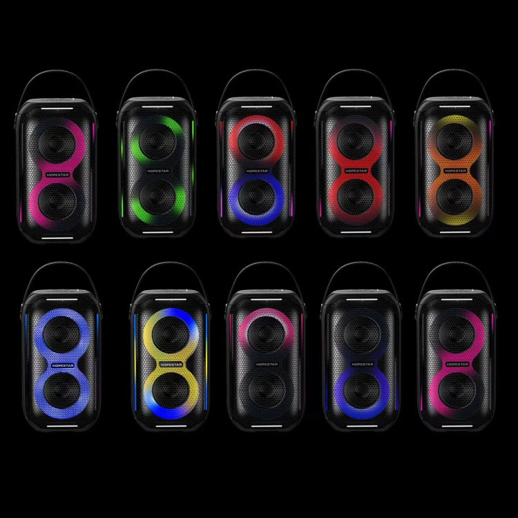 HOPESTAR Party200 mini Portable Tone Pulse RGB Light Bluetooth Speaker(Black) - HoMEdemic™ 
