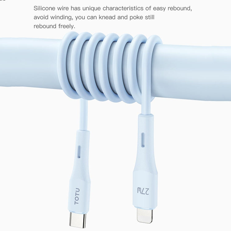 TOTU BL-017 Skin Sense Series USB to 8 Pin Silicone Data Cable, Length:2m(Black) - HoMEdemic™ 