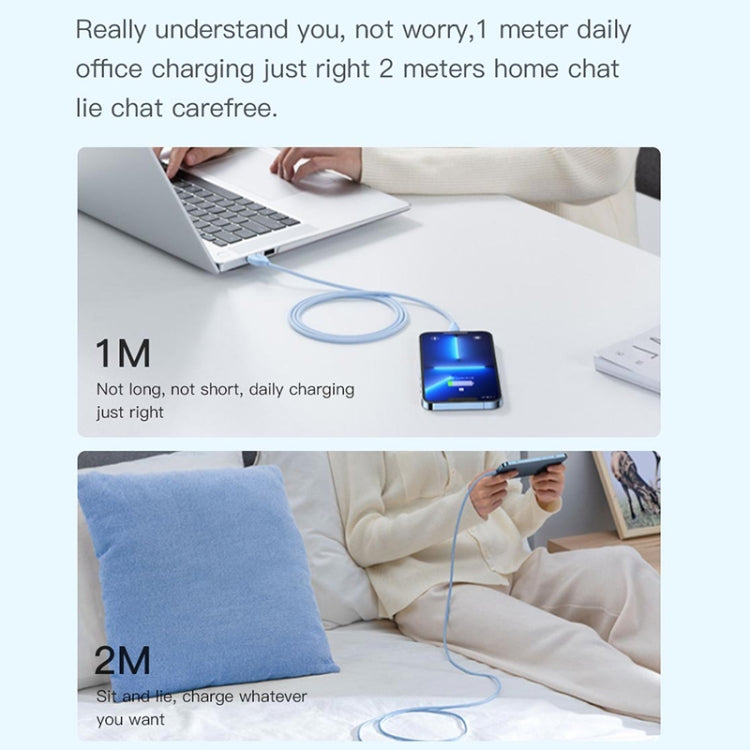 TOTU BL-017 Skin Sense Series USB to 8 Pin Silicone Data Cable, Length:2m(Black) - HoMEdemic™ 