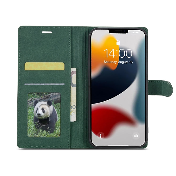For iPhone 14 Forwenw F1 Series Matte Strong Magnetism Leather Phone Case(Green) - HoMEdemic™ 