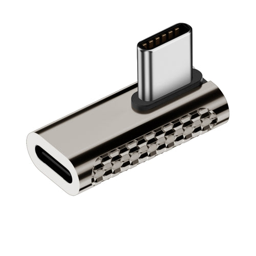 100W Type-C Male to Type-C Female 20Gbps Zinc Alloy Adapter, Style:Medium Bend - HoMEdemic™ 