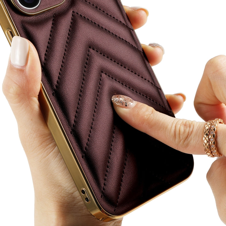 For iPhone 13 Suteni Plating Leather Soft TPU Phone Case(White) - HoMEdemic™ 