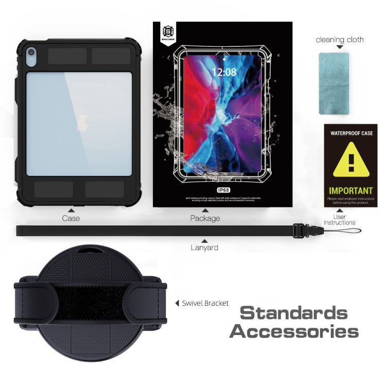 For iPad 2025 / 2022 RedPepper Shockproof Dustproof Waterproof Tablet Case(Black) - HoMEdemic™ 