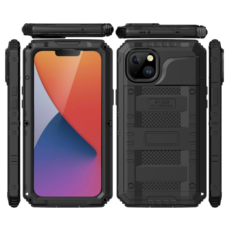 For iPhone 14 RedPepper Wolf 360 Full Body Rugged Life Waterproof Phone Case(Black) - HoMEdemic™ 