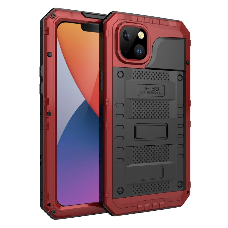 For iPhone 14 RedPepper Wolf 360 Full Body Rugged Life Waterproof Phone Case(Red) - HoMEdemic™ 