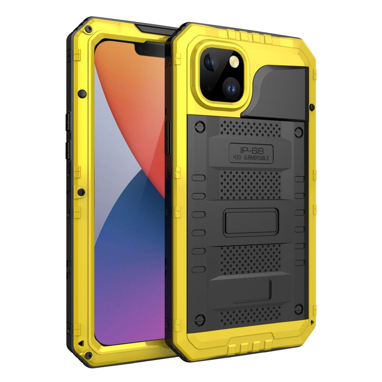 For iPhone 14 RedPepper Wolf 360 Full Body Rugged Waterproof Phone Case(Yellow) - HoMEdemic™ 