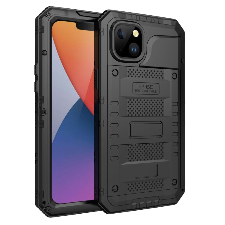 For iPhone 14 Plus RedPepper Wolf 360 Full Body Rugged Life Waterproof Phone Case(Black) - HoMEdemic™ 