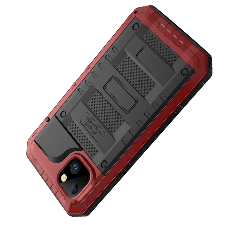 For iPhone 14 Plus RedPepper Wolf 360 Full Body Rugged Life Waterproof Phone Case(Red) - HoMEdemic™ 