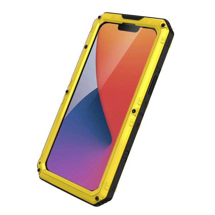 For iPhone 14 Plus RedPepper Wolf 360 Full Body Rugged Life Waterproof Phone Case(Yellow) - HoMEdemic™ 