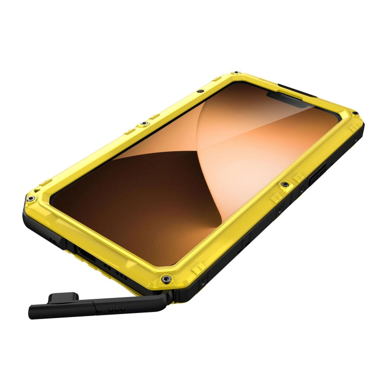 For iPhone 14 Pro Max RedPepper Wolf 360 Full Body Rugged Life Waterproof Phone Case(Yellow) - HoMEdemic™ 
