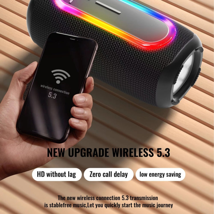 HOPESTAR P60 IPX6 Waterproof 10W 66mm Outdoor Bluetooth Speaker(Grey) - HoMEdemic™ 
