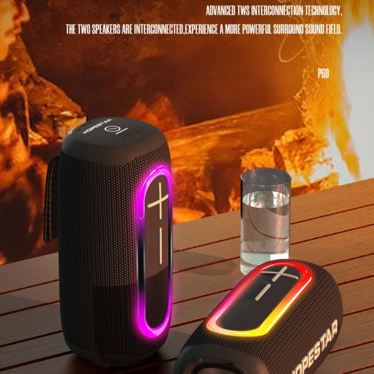 HOPESTAR P60 IPX6 Waterproof 10W 66mm Outdoor Bluetooth Speaker(Black) - HoMEdemic™ 