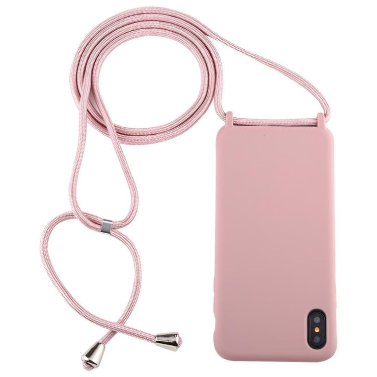Candy Color TPU Protective Case with Lanyard, For iPhone XS / X, For iPhone XS Max, For iPhone XR