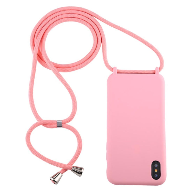 Candy Color TPU Protective Case with Lanyard, For iPhone XS / X, For iPhone XS Max, For iPhone XR