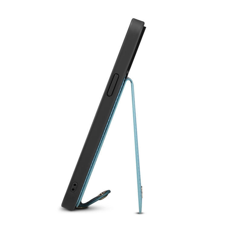 For iPhone 14 ESEBLE Star Series Lanyard Holder Card Slot Phone Case(Blue) - HoMEdemic™ 