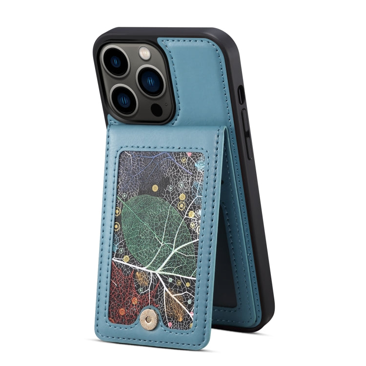 For iPhone 13 Pro ESEBLE Star Series Lanyard Holder Card Slot Phone Case(Blue) - HoMEdemic™ 