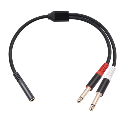 3717 3.5mm Female to 6.35mm 1/4 TS Male Stereo Audio Cable, Length: 30cm - HoMEdemic™ 