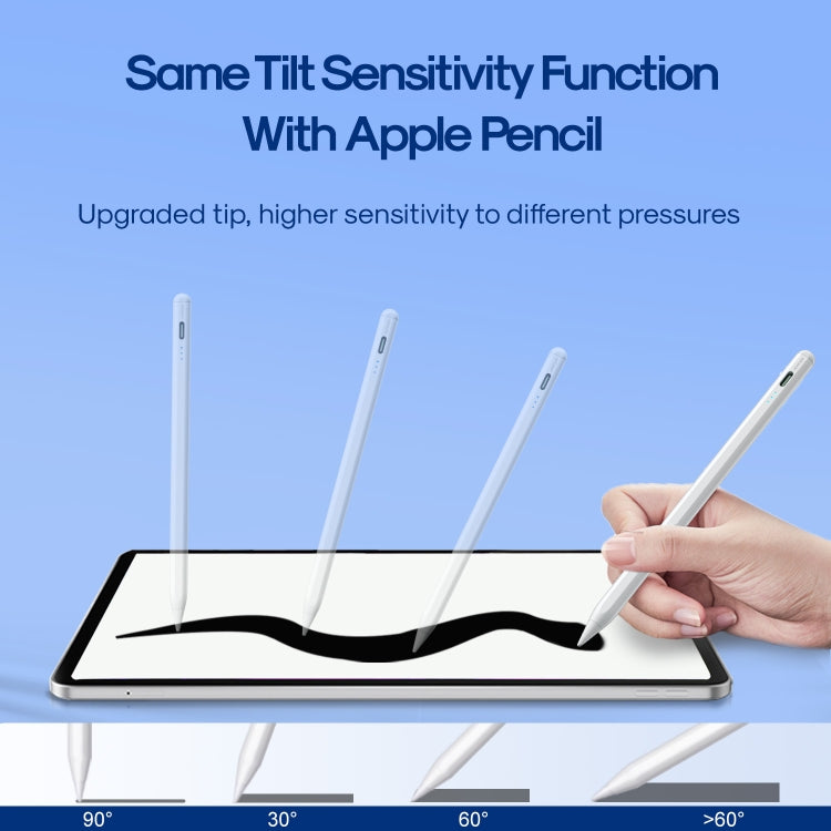 JOYROOM JR-X9S Aluminum Alloy Active Stylus Pen with Replacement Tips(White) - HoMEdemic™ 