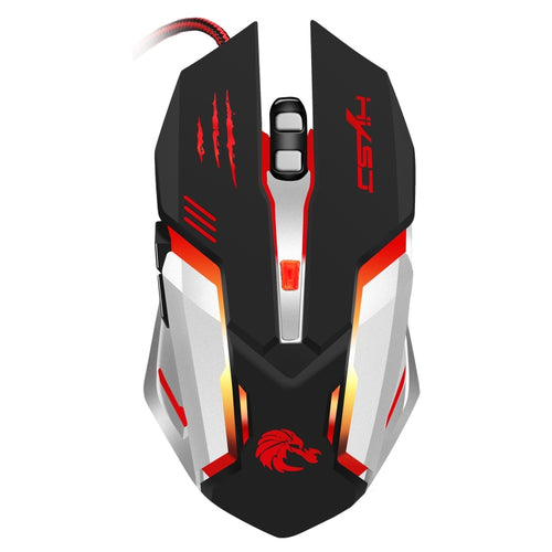 HXSJ S100 6 Keys Colorful Luminous Wired Gaming Mouse - HoMEdemic™ 