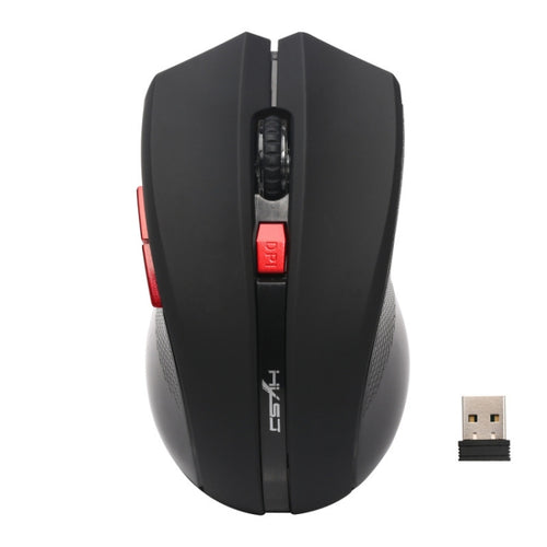 HXSJ X50 2.4G 6 Keys 1600DPI Three-speed Adjustable Wireless Mouse(Black) - HoMEdemic™ 