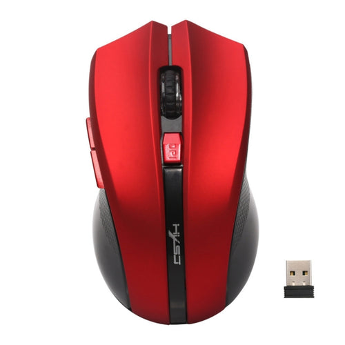 HXSJ X50 2.4G 6 Keys 1600DPI Three-speed Adjustable Wireless Mouse(Red) - HoMEdemic™ 