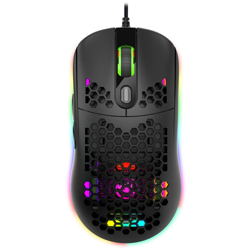 HXSJ X600 6 Keys RGB Luminous Macro Programming Wired Gaming Mouse(Black) - HoMEdemic™ 