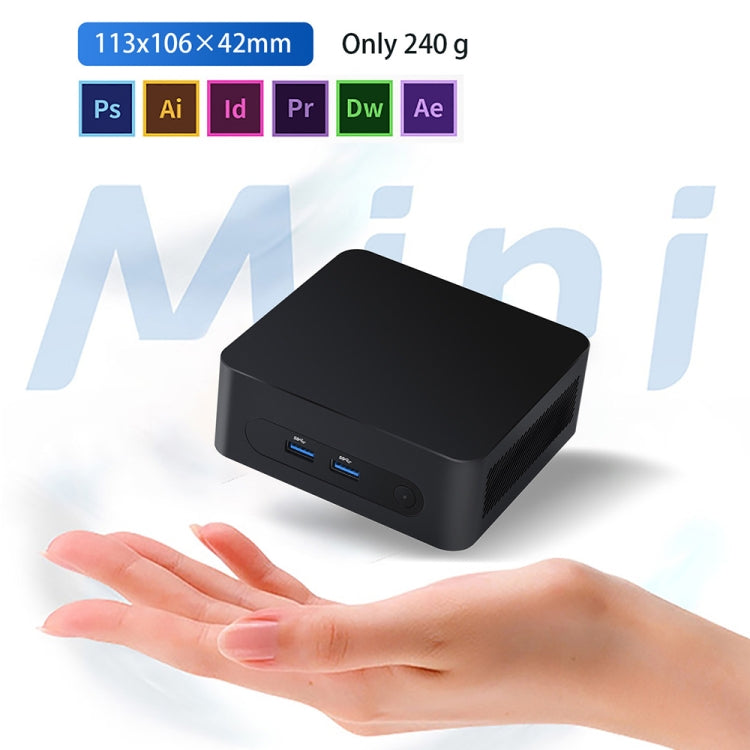ZX03 Windows 11 Mini PC, Intel Twin Lake N150, Support Dual HDMI Output, Spec:8GB+512GB(UK Plug) - HoMEdemic™ 