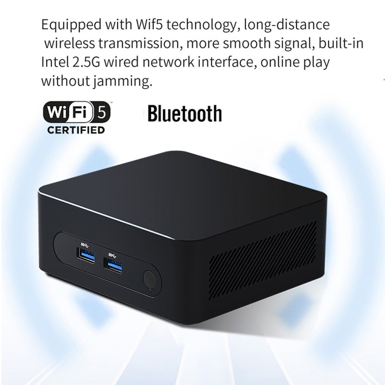 ZX03 Windows 11 Mini PC, Intel Twin Lake N150, Support Dual HDMI Output, Spec:8GB+512GB(UK Plug) - HoMEdemic™ 