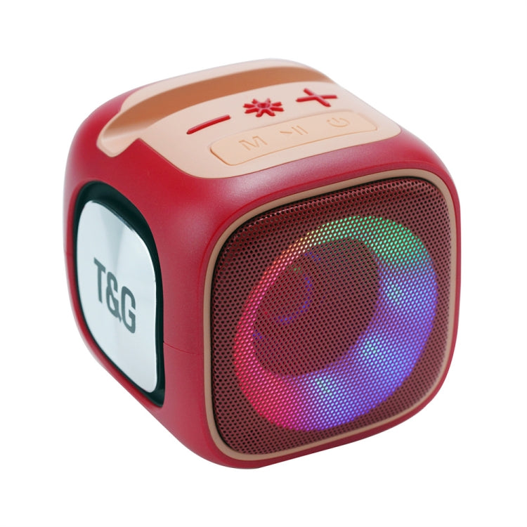 T&G TG359 Portable Outdoor LED Wireless Bluetooth Speaker(Red) - HoMEdemic™ 