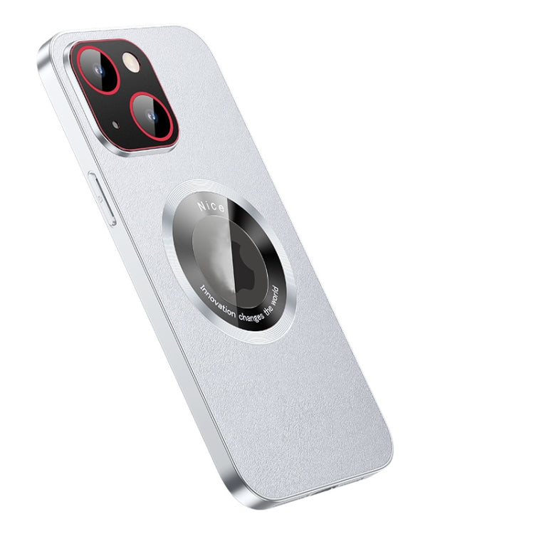 For iPhone 14 Pro R-JUST RH05 Magnetic Leather Metal Phone Case(Silver) - HoMEdemic™ 