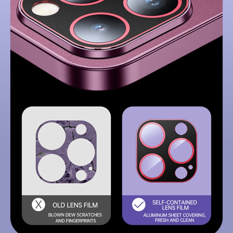 For iPhone 14 Pro R-JUST RH05 Magnetic Leather Metal Phone Case(Purple) - HoMEdemic™ 