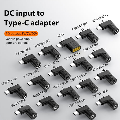 7.9x0.9mm 65W DC Input to USB-C / Type-C PD Power Adapter - HoMEdemic™ 