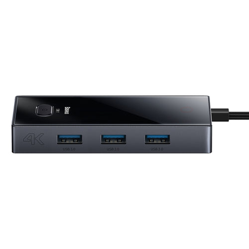 Baseus WKYY030113 5 in 1 USB-C / Type-C to USB3.0x3+HDMI+PD HUB Adapter(Space Grey) - HoMEdemic™ 