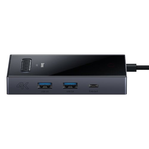 Baseus WKYY030413 8 in 1 USB-C / Type-C to HDMIx2+DP8K+VGA+USB3.0x2+USB-C / Type-C+PD HUB Adapter(Space Grey) - HoMEdemic™ 