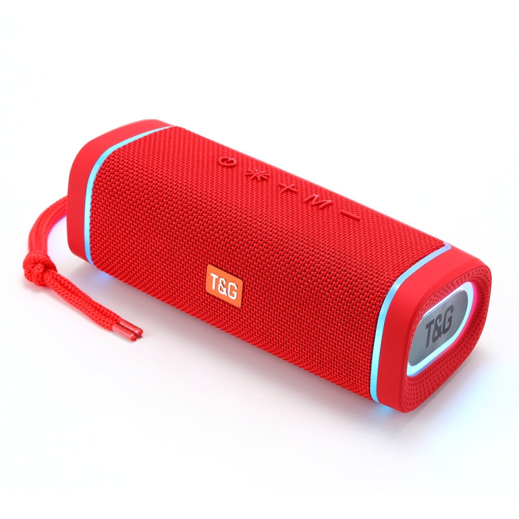 T&G TG375 Outdoor Portable LED Light RGB Wireless Bluetooth Speaker Subwoofer(Red) - HoMEdemic™ 