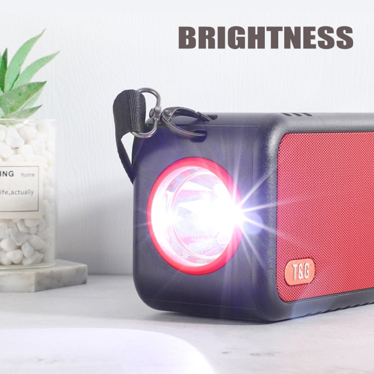 T&G TG637 Outdoor Portable Solar Power Wireless Bluetooth Speaker with FM / Flashlight / TF Card Slot(Blue) - HoMEdemic™ 